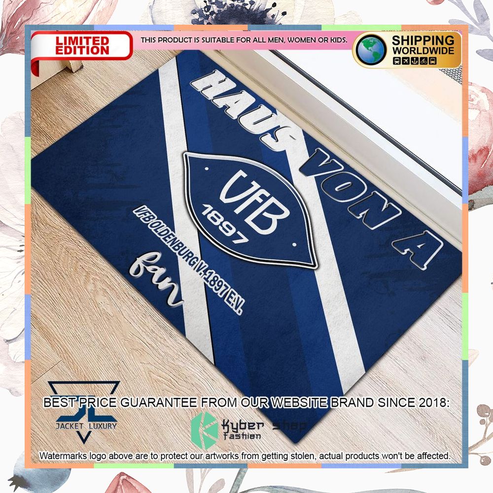 Haus Von A VfB Oldenburg v. 1897 e.V Fan Doormat 5 Haus Von A VfB Oldenburg v. 1897 e.V Fan Doormat word3