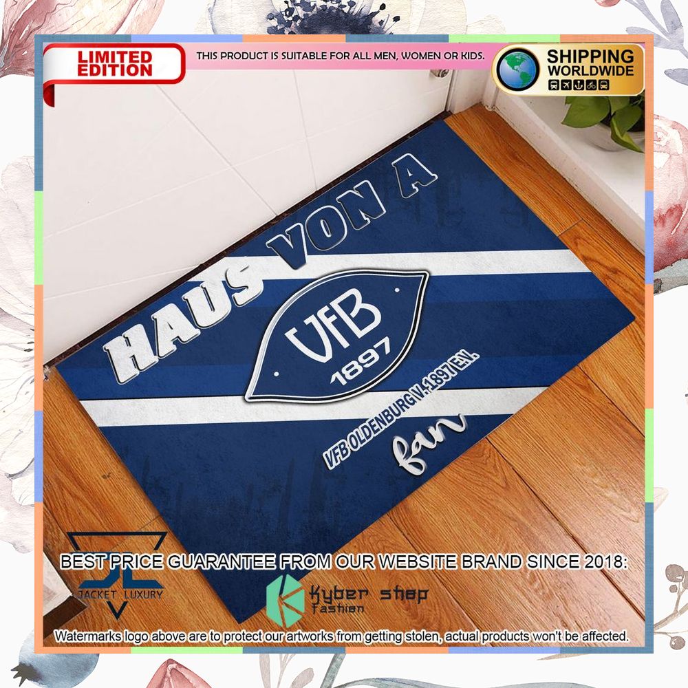 Haus Von A VfB Oldenburg v. 1897 e.V Fan Doormat 6 Haus Von A VfB Oldenburg v. 1897 e.V Fan Doormat word3
