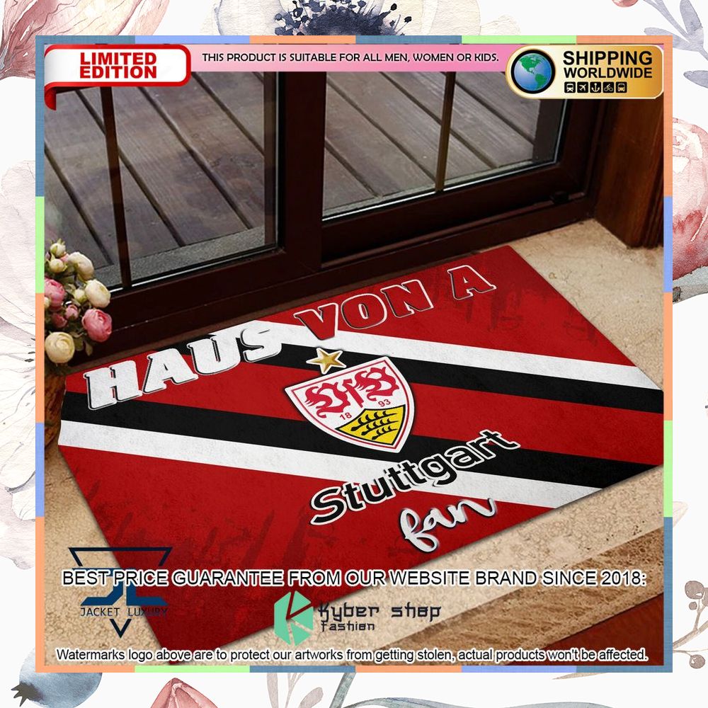 Haus Von A VfB Stuttgart Fan Doormat 4 Haus Von A VfB Stuttgart Fan Doormat word1