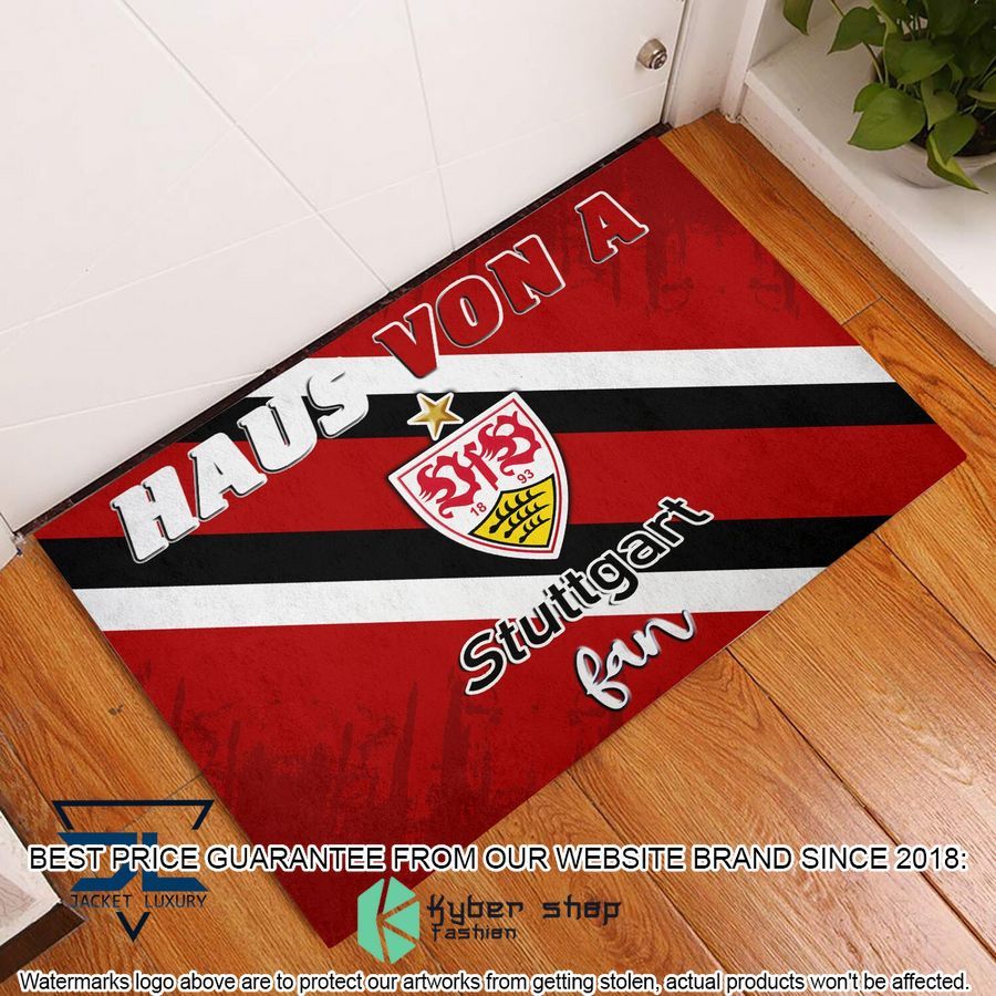 Haus Von A VfB Stuttgart Fan Doormat 3 Haus Von A VfB Stuttgart Fan Doormat word1