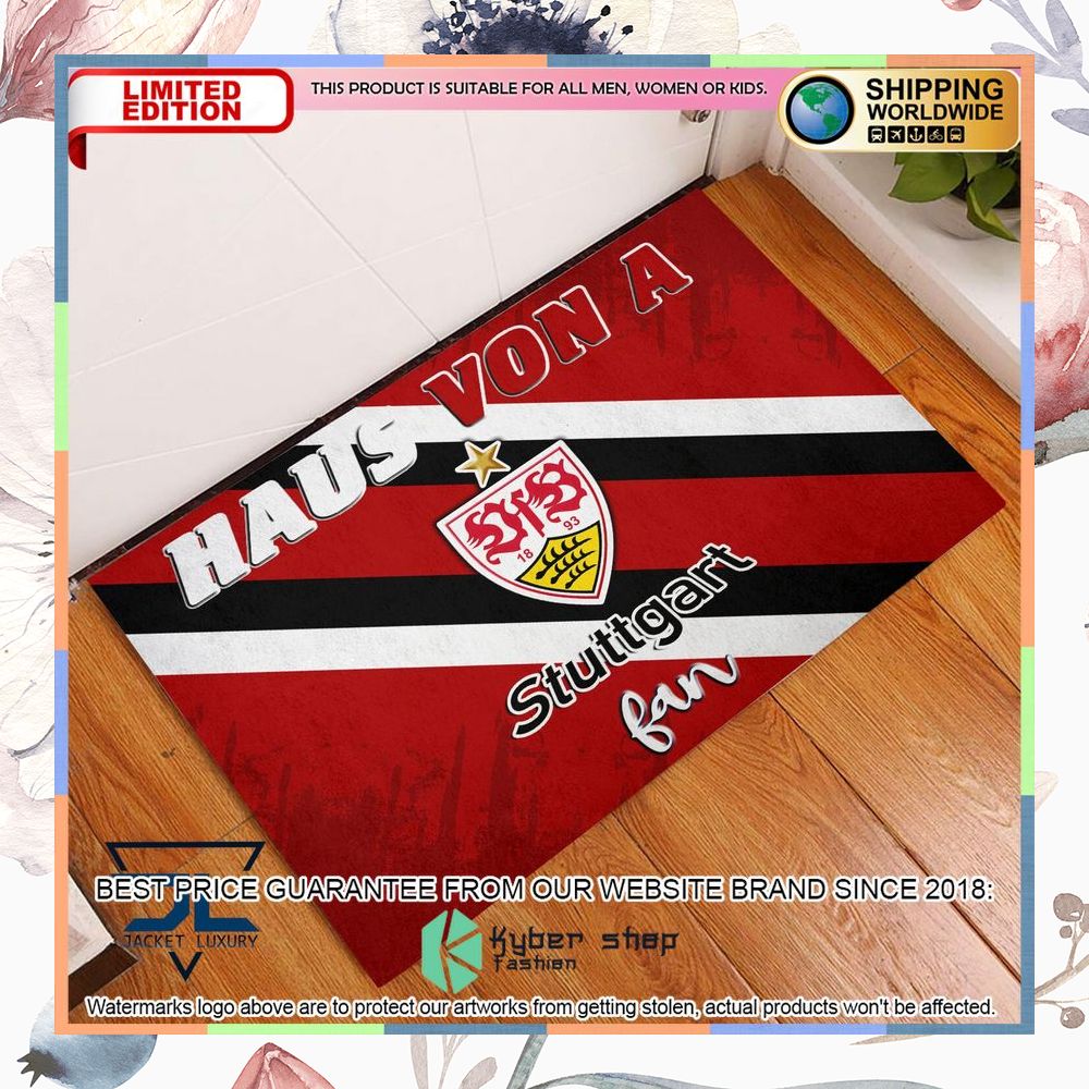 Haus Von A VfB Stuttgart Fan Doormat 6 Haus Von A VfB Stuttgart Fan Doormat word1