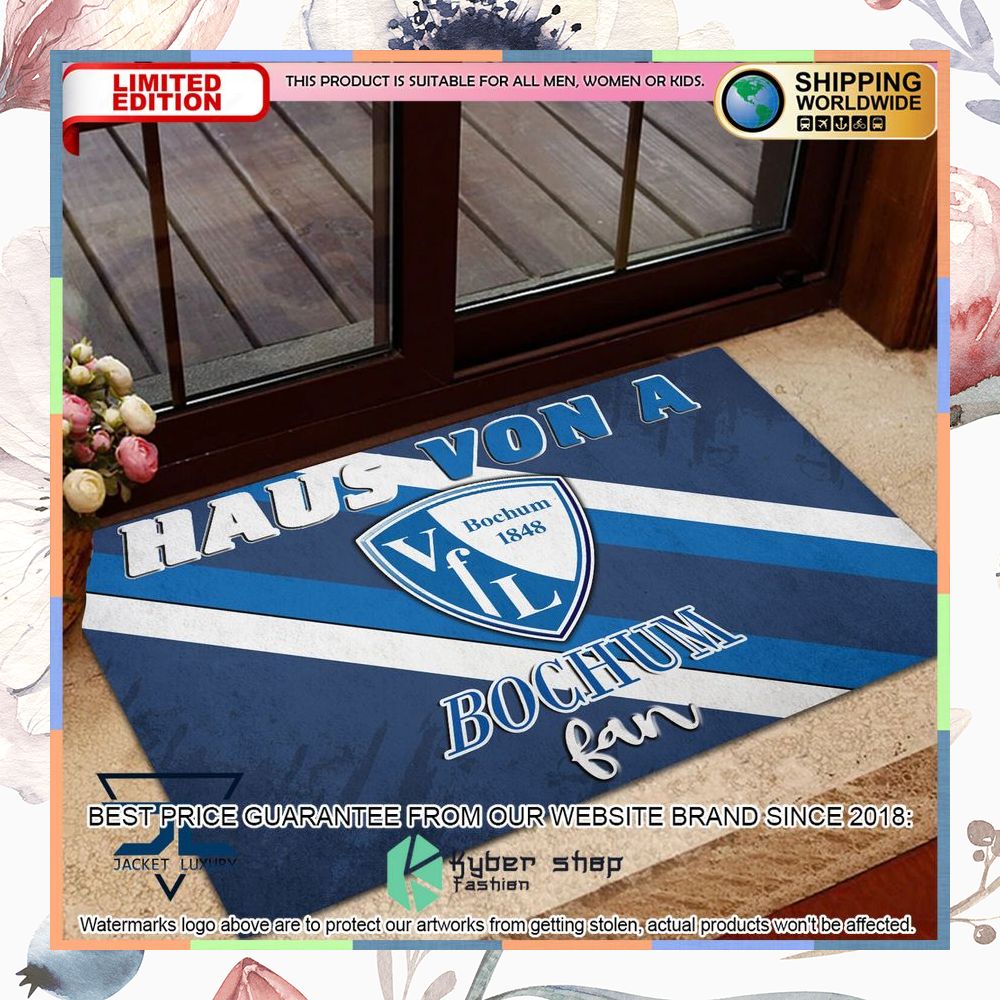Haus Von A VfL Bochum Fan Doormat 4 Haus Von A VfL Bochum Fan Doormat word2