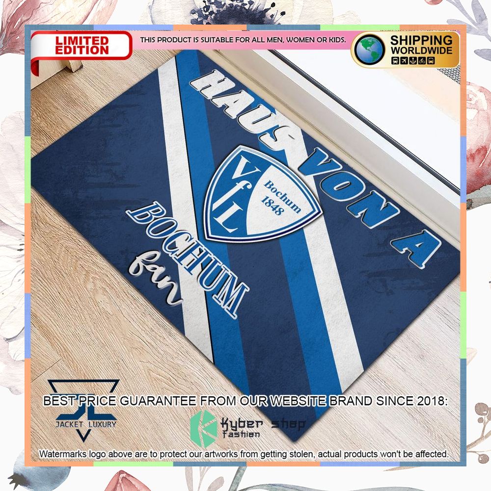 Haus Von A VfL Bochum Fan Doormat 5 Haus Von A VfL Bochum Fan Doormat word2