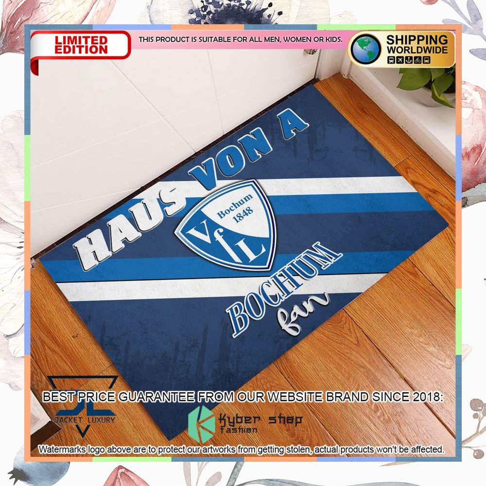 Haus Von A VfL Bochum Fan Doormat 6 Haus Von A VfL Bochum Fan Doormat word2