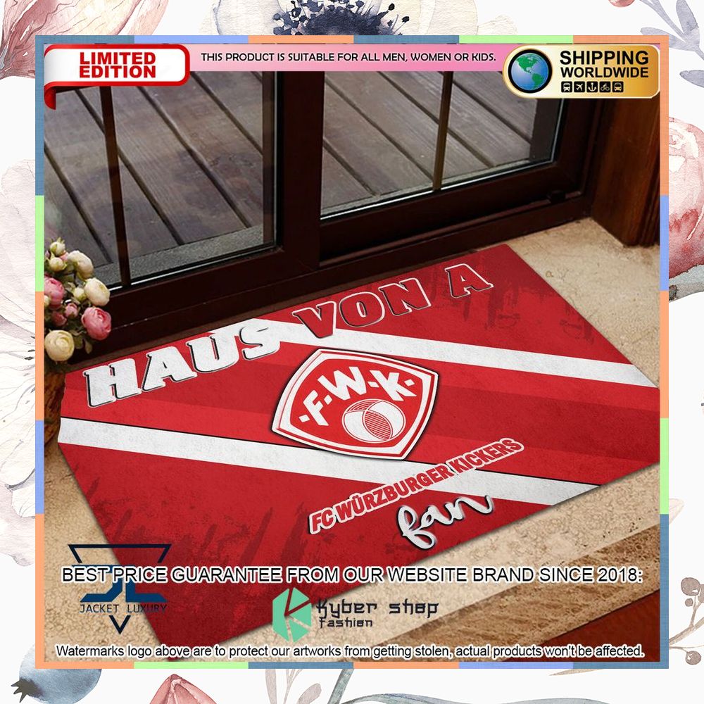 Haus Von A Wurzburger Kickers Fan Doormat 4 Haus Von A Wurzburger Kickers Fan Doormat word1