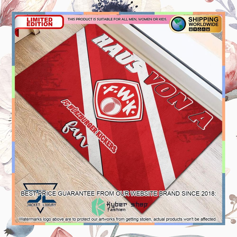 Haus Von A Wurzburger Kickers Fan Doormat 5 Haus Von A Wurzburger Kickers Fan Doormat word1