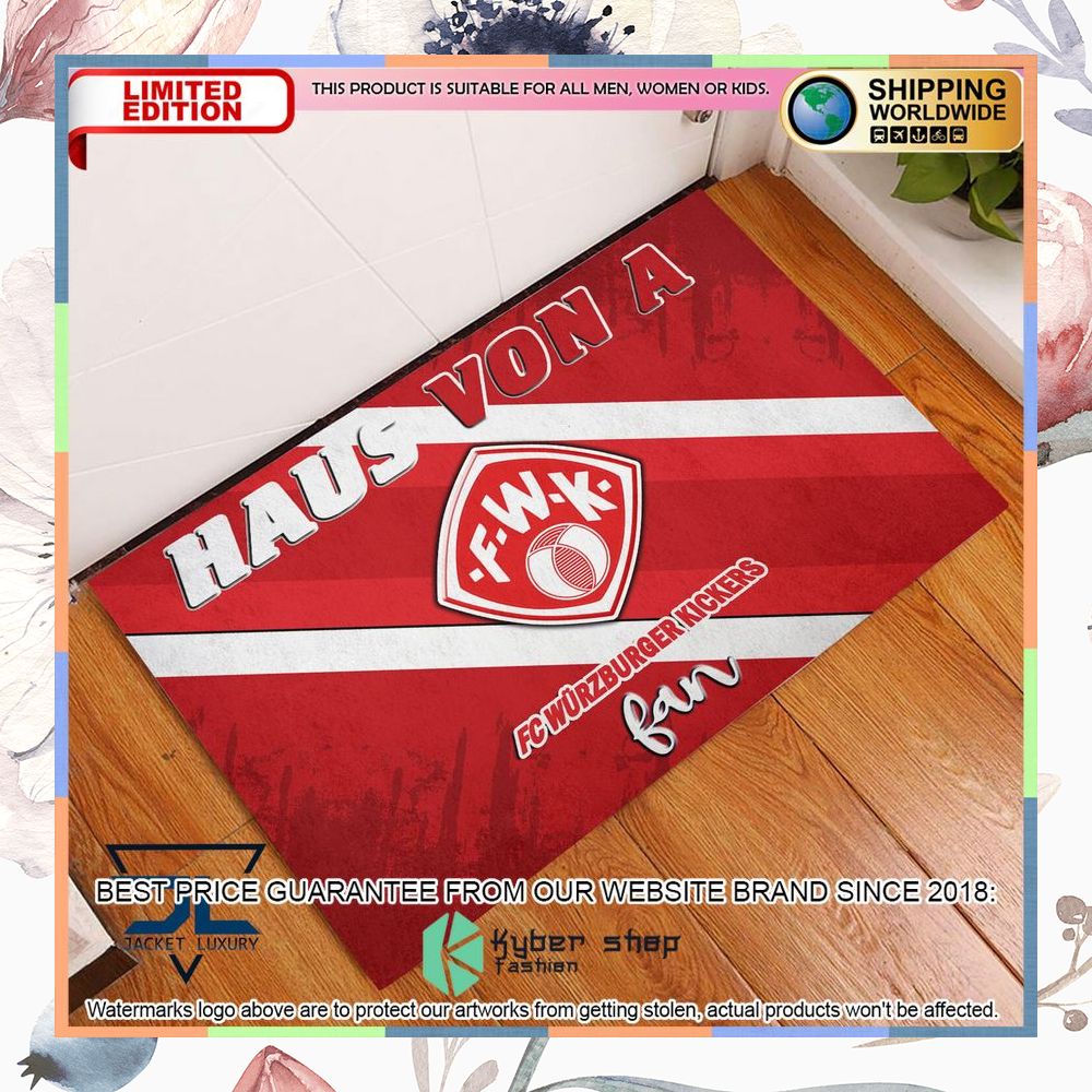 Haus Von A Wurzburger Kickers Fan Doormat 6 Haus Von A Wurzburger Kickers Fan Doormat word1