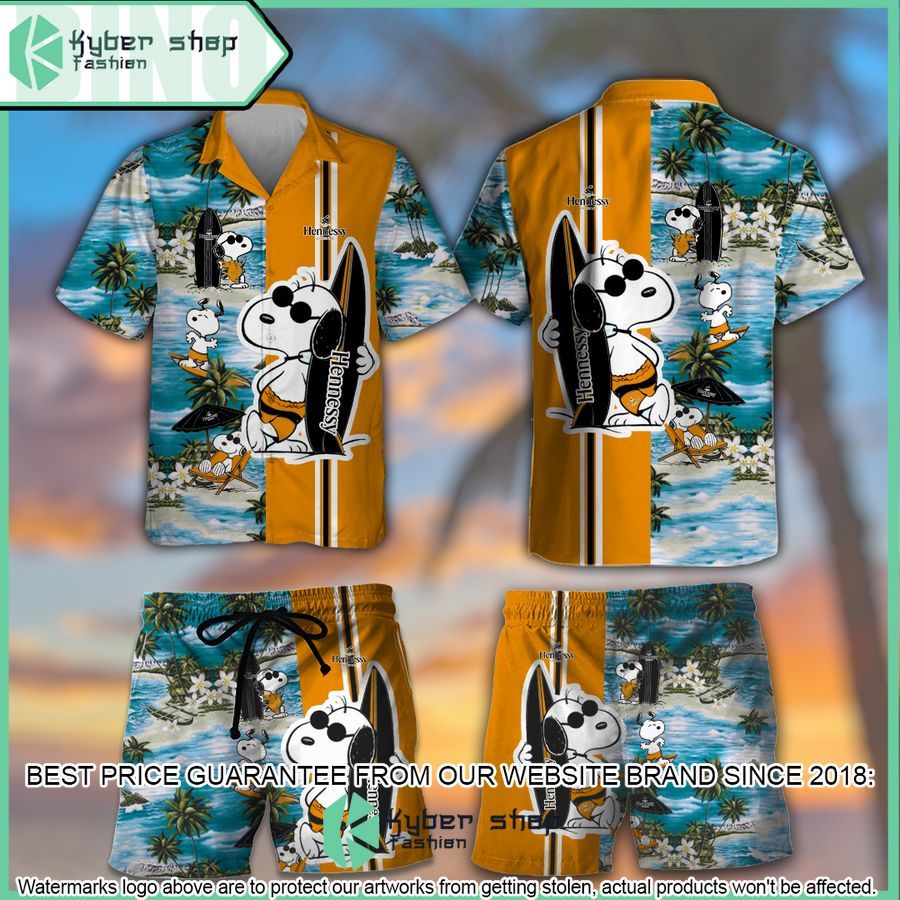 hennessy snoopy hawaiian shirt and shorts 1 647