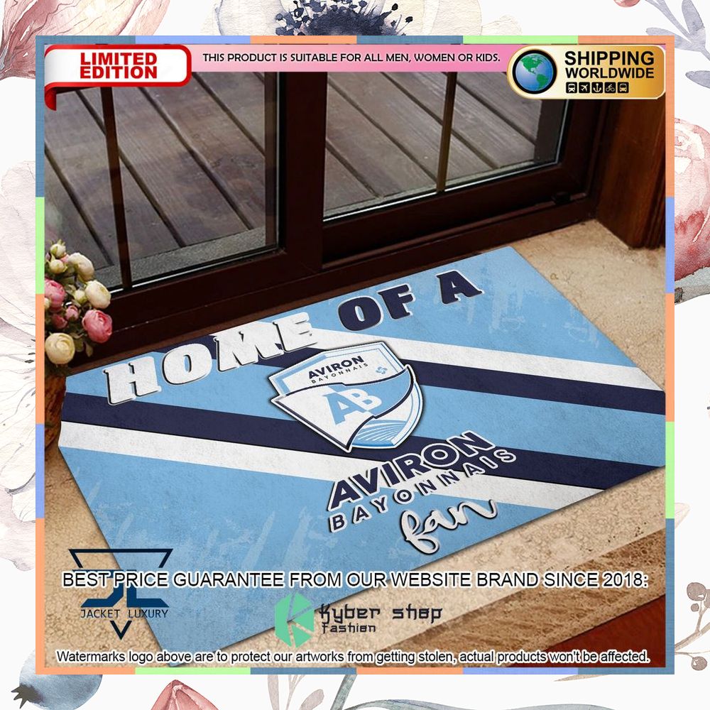 Home Of A Aviron Bayonnais Fan Doormat 4 Home Of A Aviron Bayonnais Fan Doormat word2