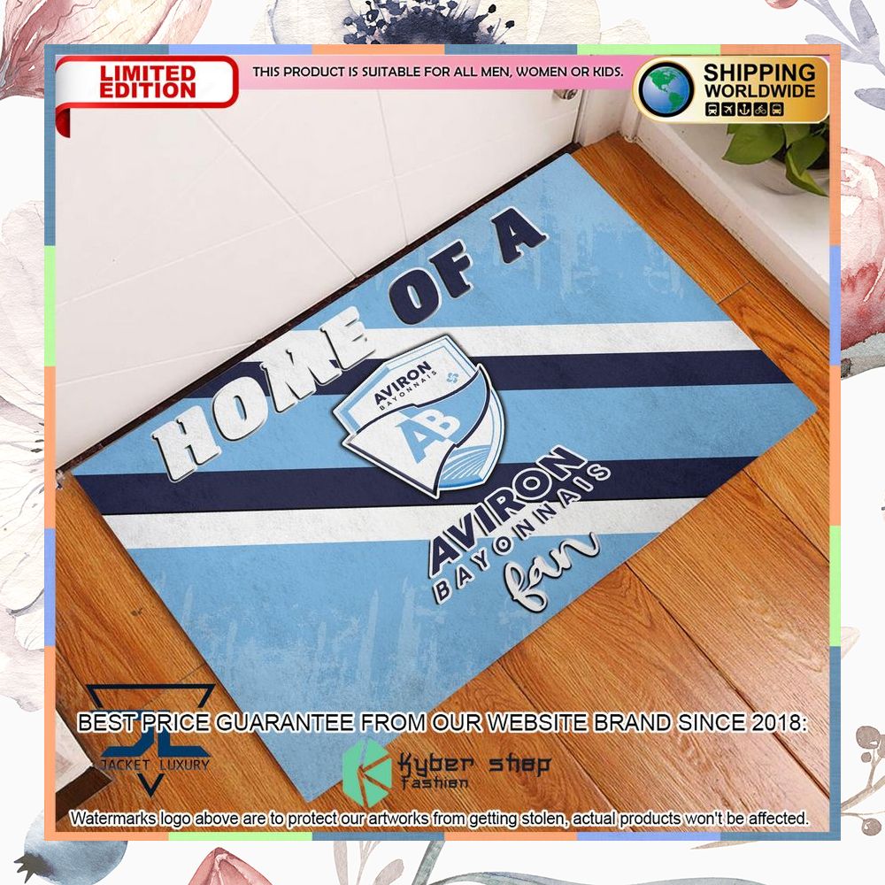 Home Of A Aviron Bayonnais Fan Doormat 6 Home Of A Aviron Bayonnais Fan Doormat word2