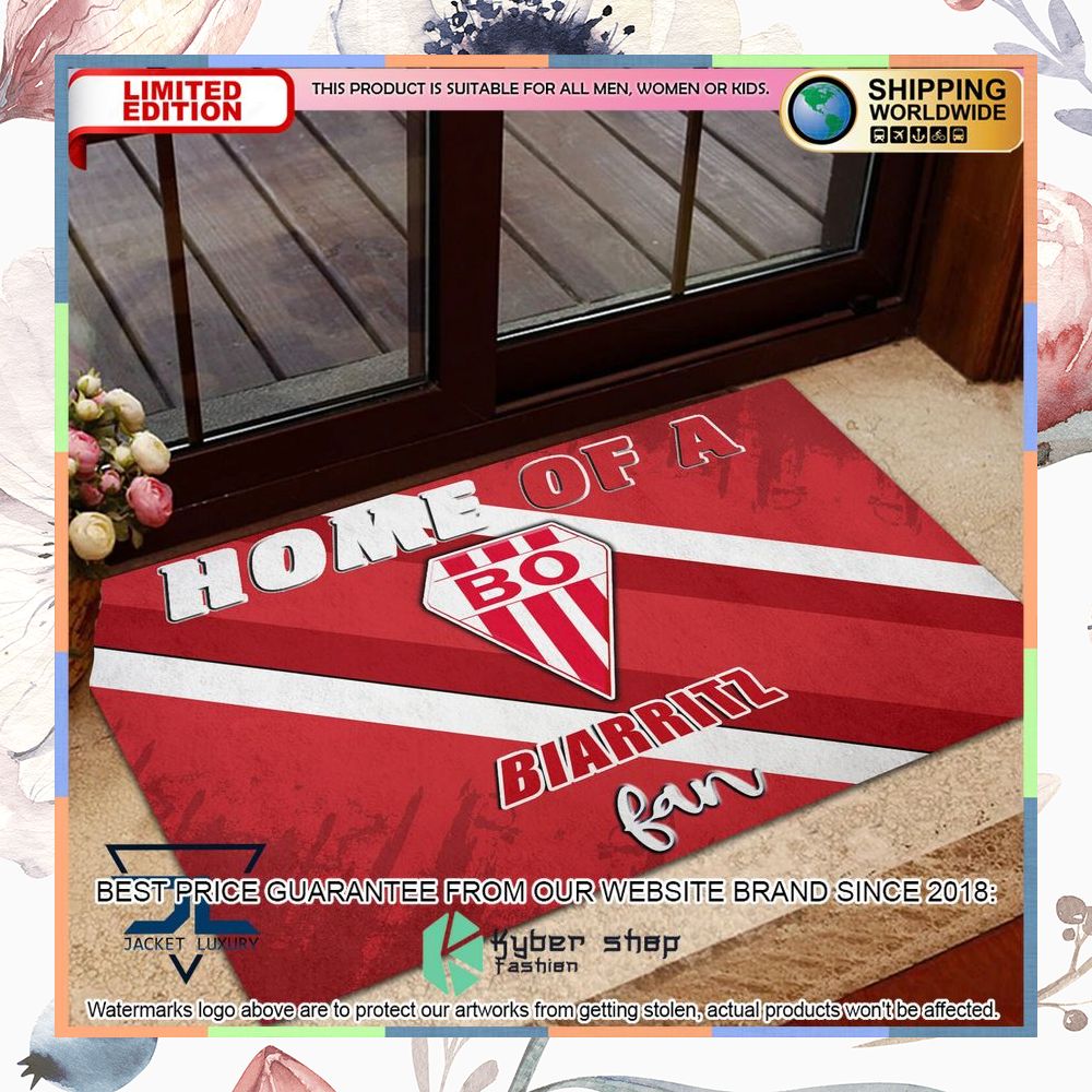 Home Of A Biarritz Olympique Fan Doormat 3 Home Of A Biarritz Olympique Fan Doormat word2