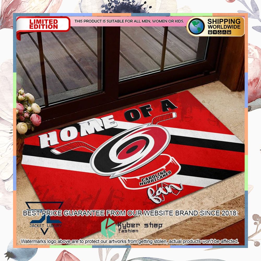 Home Of A Carolina Hurricanes Fan Doormat 3 Home Of A Carolina Hurricanes Fan Doormat word1