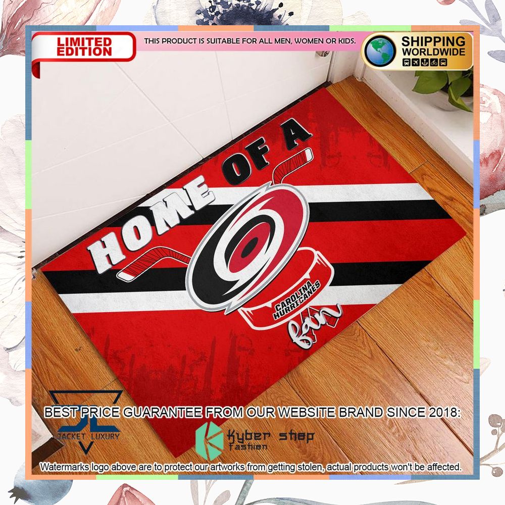 Home Of A Carolina Hurricanes Fan Doormat 4 Home Of A Carolina Hurricanes Fan Doormat word1