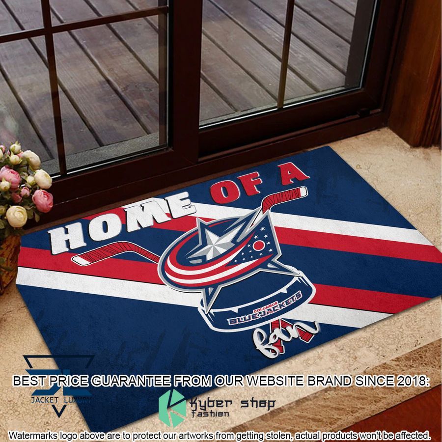 Home Of A Columbus Blue Jackets Fan Doormat