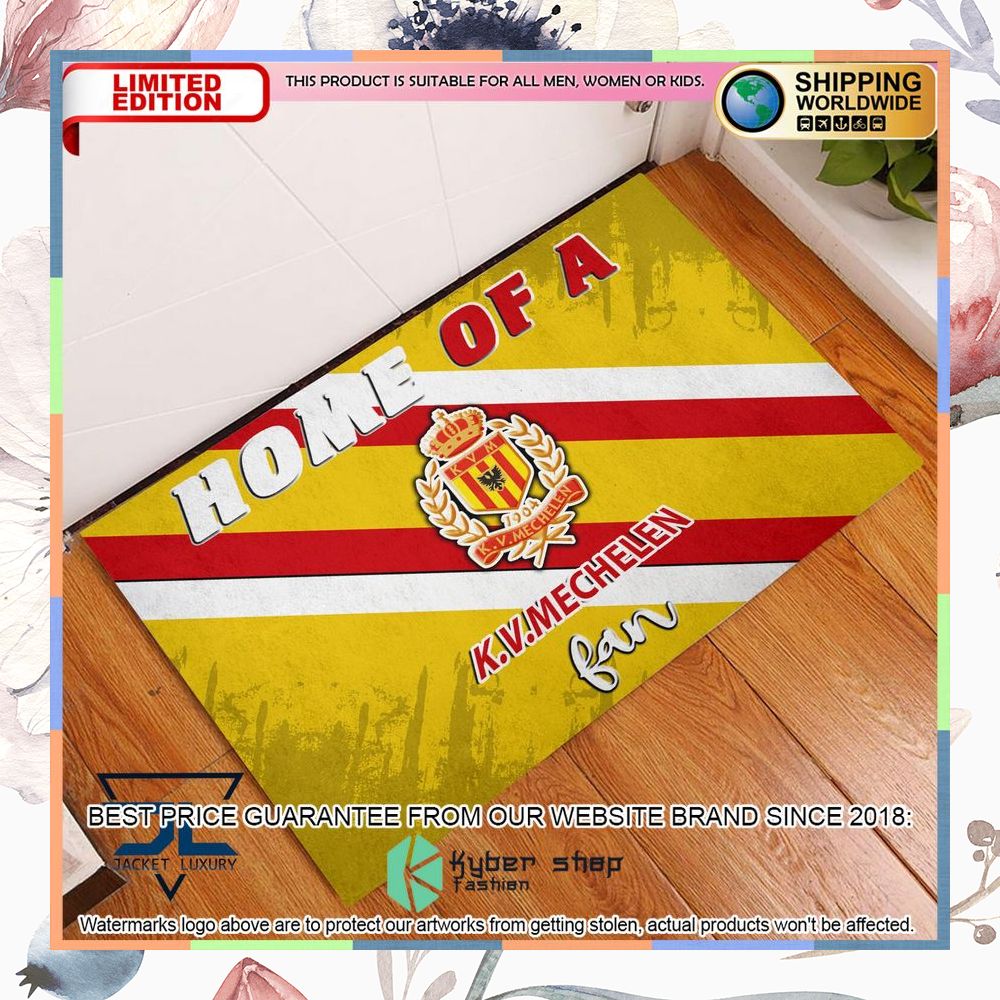 Home Of A K.V. Mechelen Fan Doormat 4 Home Of A K.V. Mechelen Fan Doormat word1