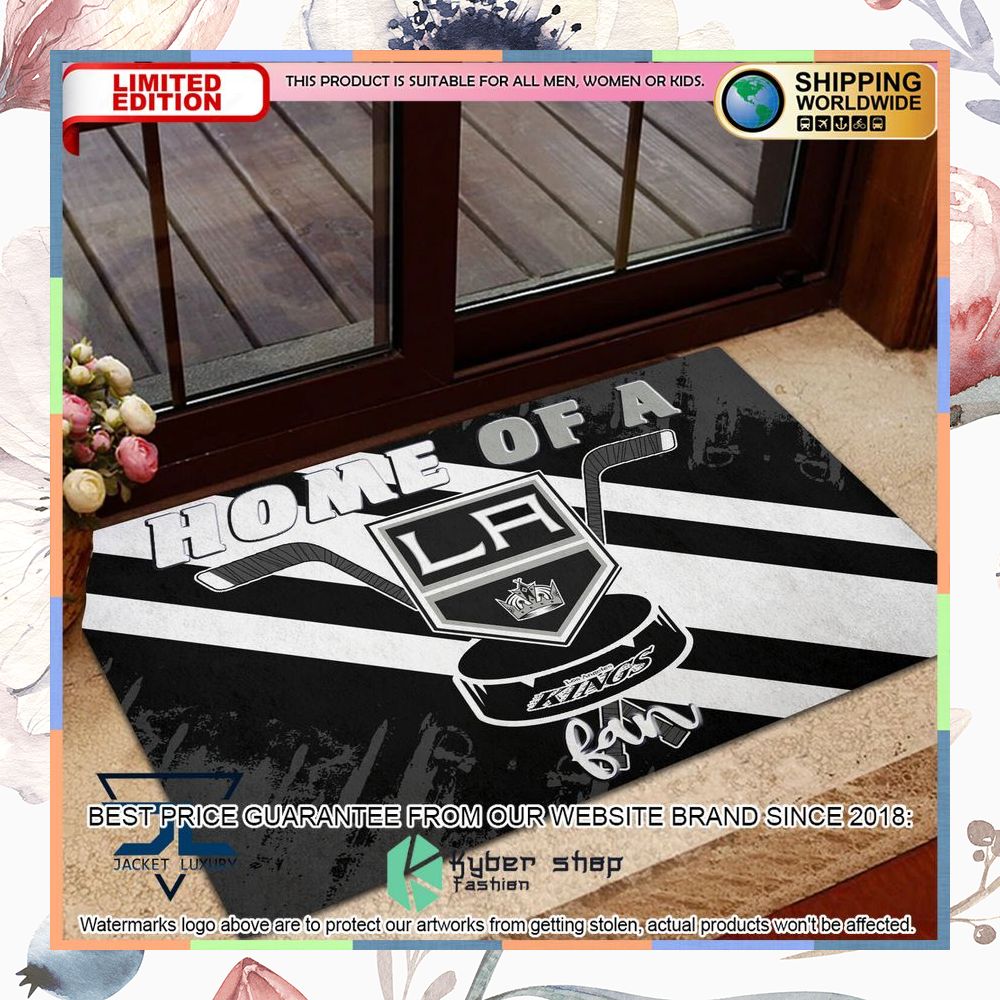 Home Of A Los Angeles Kings Fan Doormat 4 Home Of A Los Angeles Kings Fan Doormat word2
