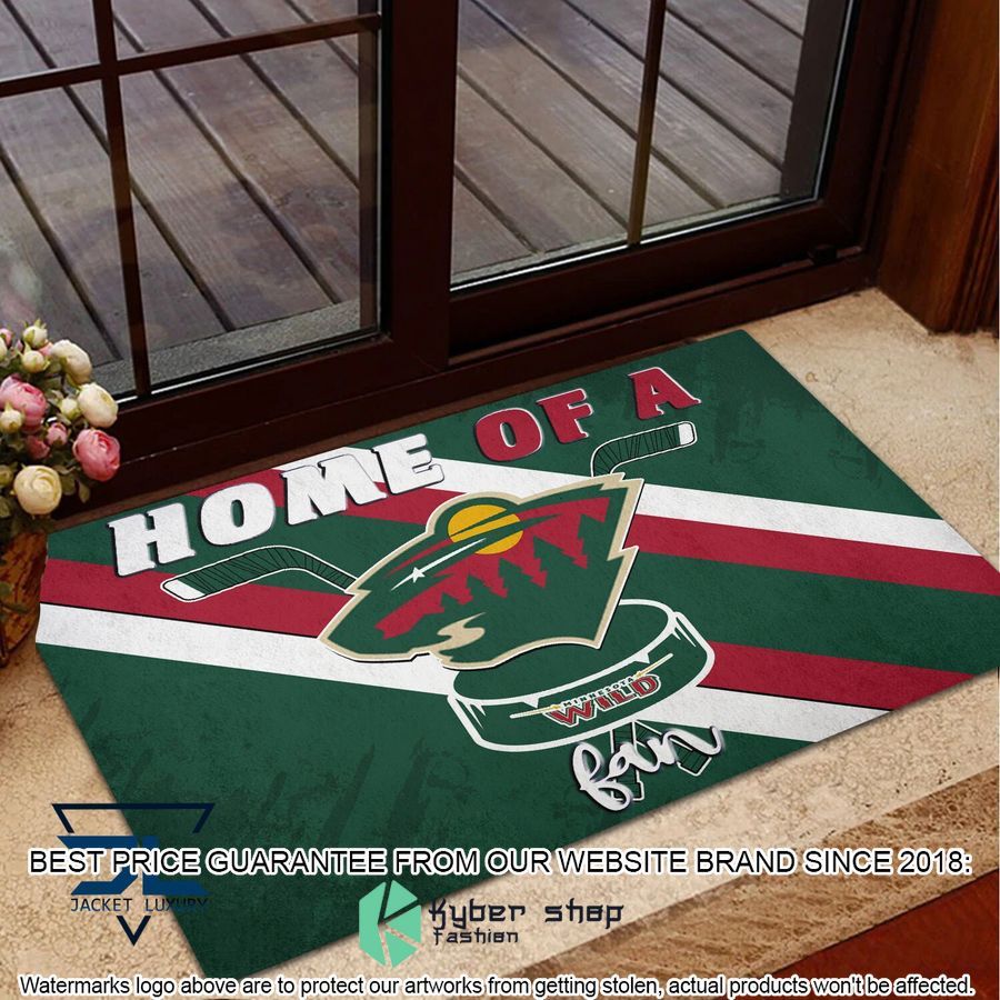 Home Of A Minnesota Wild Fan Doormat