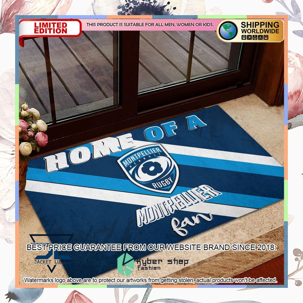 Home Of A Montpellier Herault Rugby Fan Doormat 3 Home Of A Montpellier Herault Rugby Fan Doormat word3