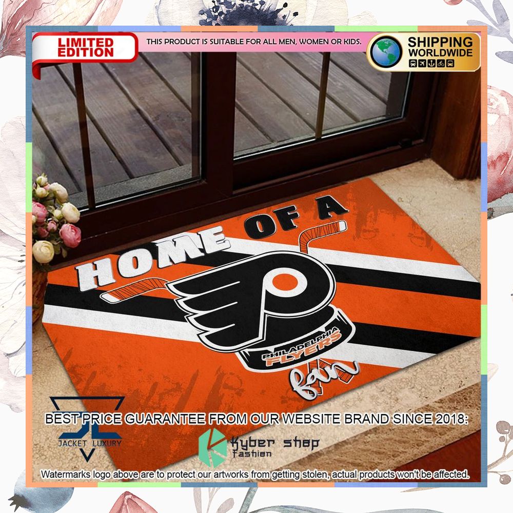 Home Of A Philadelphia Flyers Fan Doormat 3 Home Of A Philadelphia Flyers Fan Doormat word2
