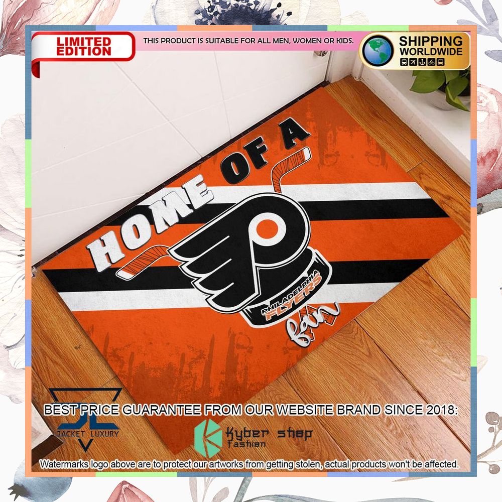 Home Of A Philadelphia Flyers Fan Doormat 4 Home Of A Philadelphia Flyers Fan Doormat word2