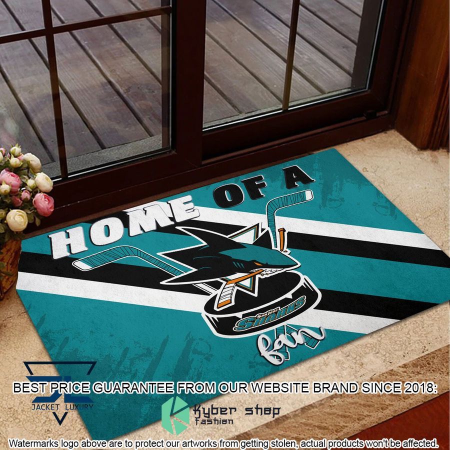 Home Of A San Jose Sharks Fan Doormat