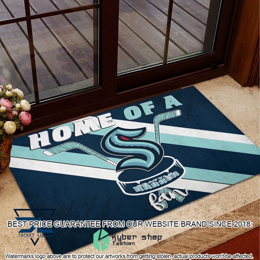Home Of A Seattle Kraken Fan Doormat