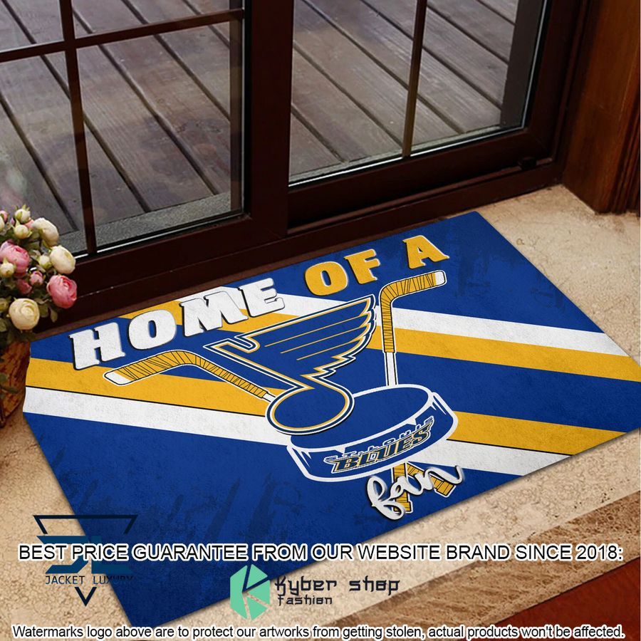Home Of A St Louis Blues Fan Doormat