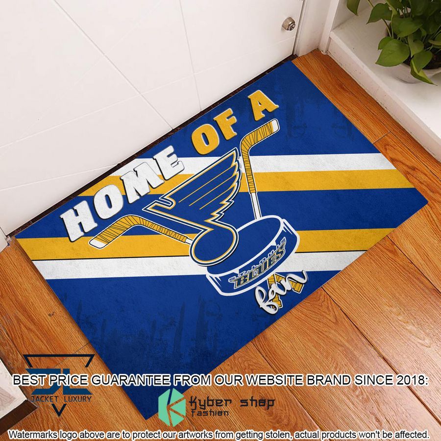 Home Of A St Louis Blues Fan Doormat 3 Home Of A St Louis Blues Fan Doormat word2