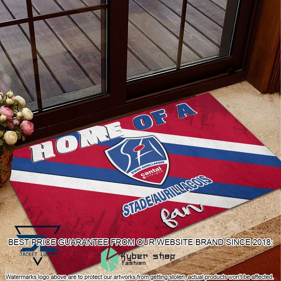 Home Of A Stade Aurillacois Cantal Auvergne Fan Doormat