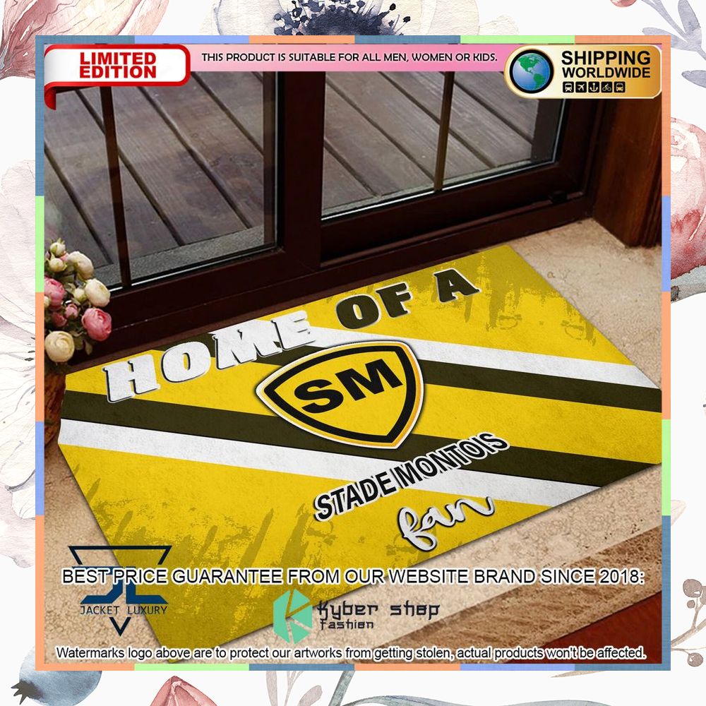 Home Of A Stade Montois Rugby Fan Doormat 4 Home Of A Stade Montois Rugby Fan Doormat word2