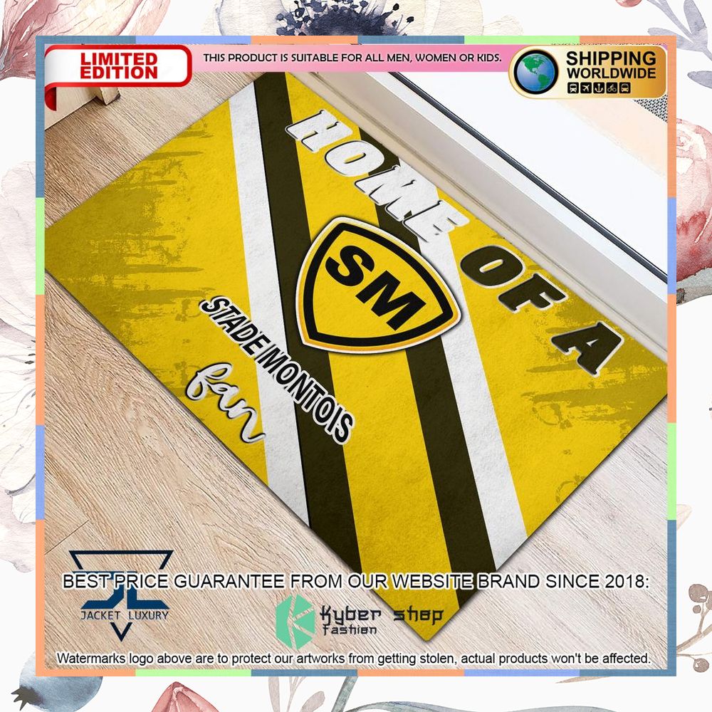 Home Of A Stade Montois Rugby Fan Doormat 5 Home Of A Stade Montois Rugby Fan Doormat word2