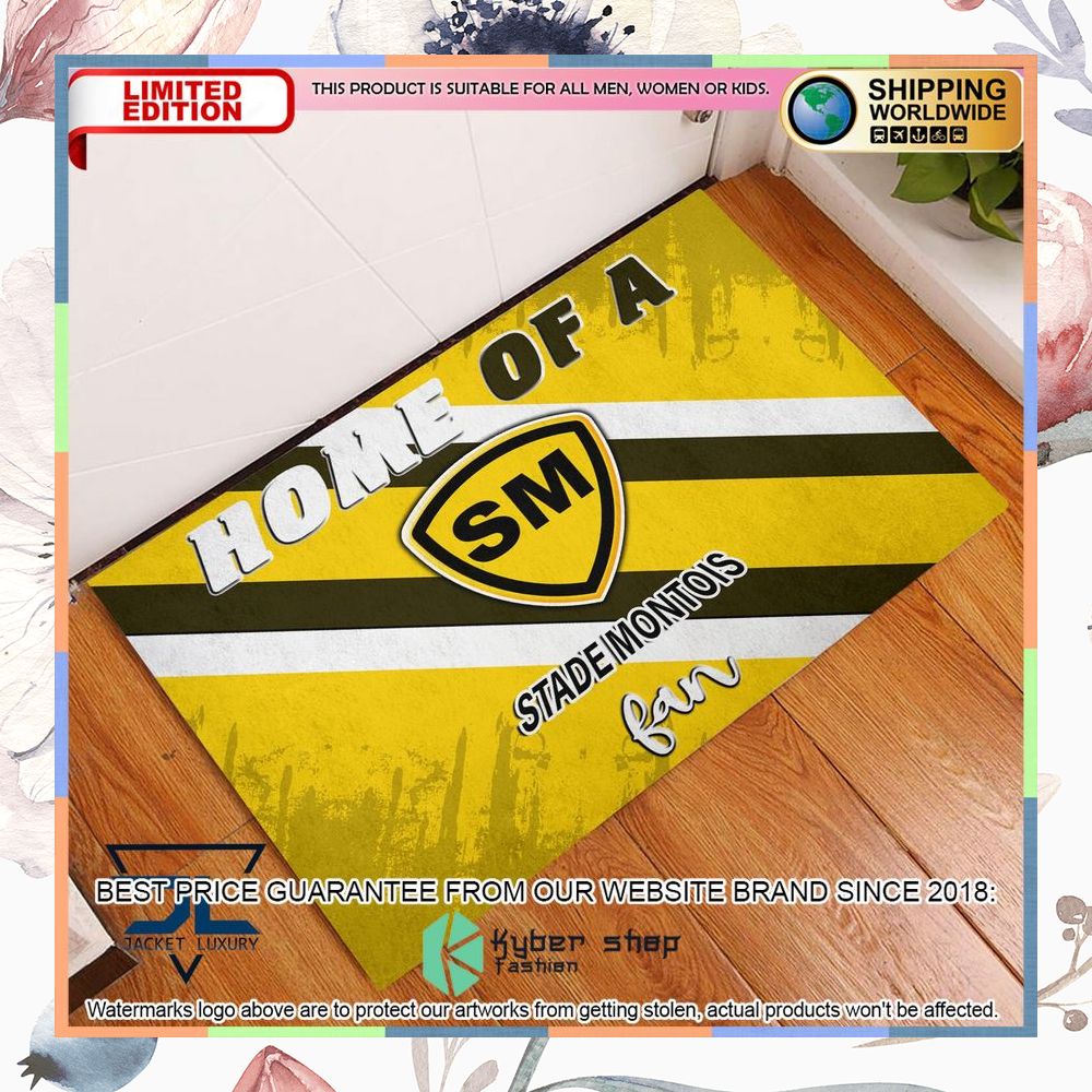 Home Of A Stade Montois Rugby Fan Doormat 6 Home Of A Stade Montois Rugby Fan Doormat word2