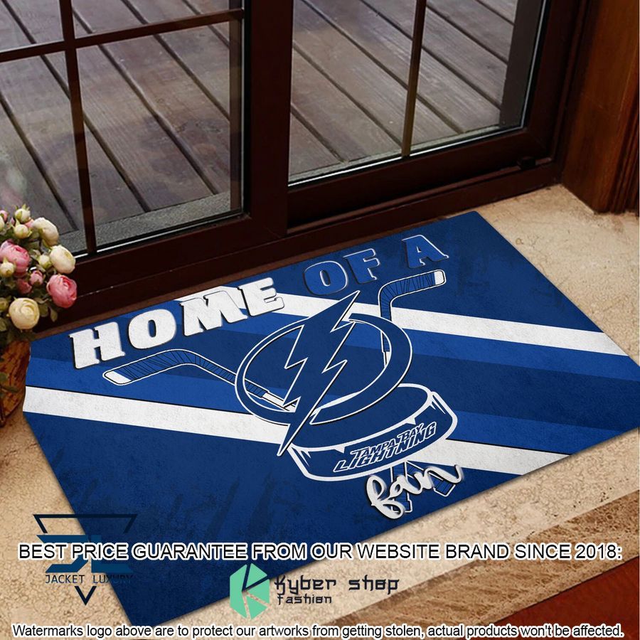 Home Of A Tampa Bay Lightning Fan Doormat