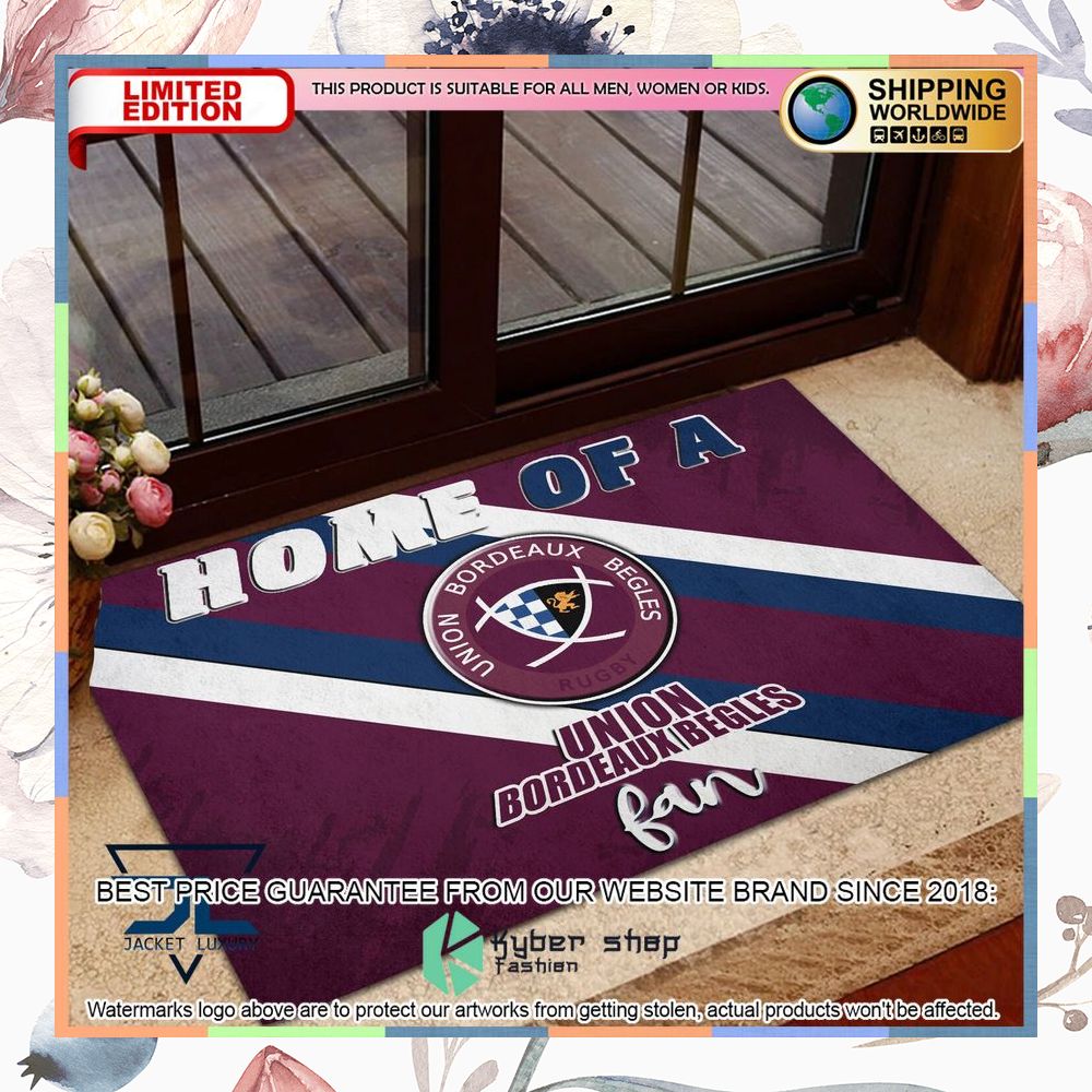 Home Of A Union Bordeaux Begles Fan Doormat 4 Home Of A Union Bordeaux Begles Fan Doormat word3