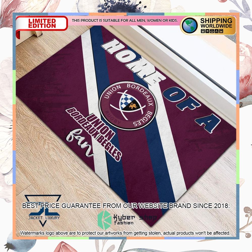 Home Of A Union Bordeaux Begles Fan Doormat 5 Home Of A Union Bordeaux Begles Fan Doormat word3