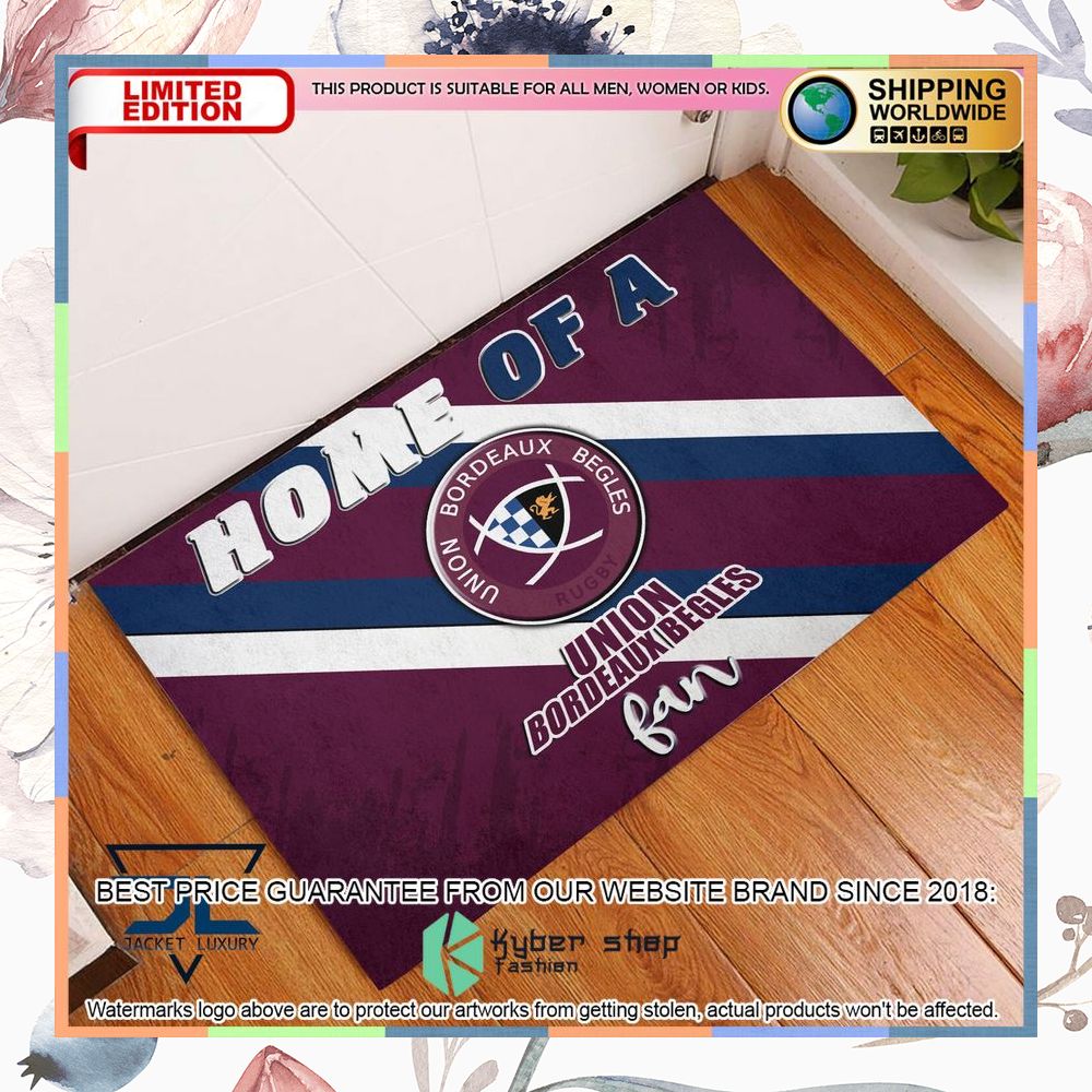 Home Of A Union Bordeaux Begles Fan Doormat 6 Home Of A Union Bordeaux Begles Fan Doormat word3