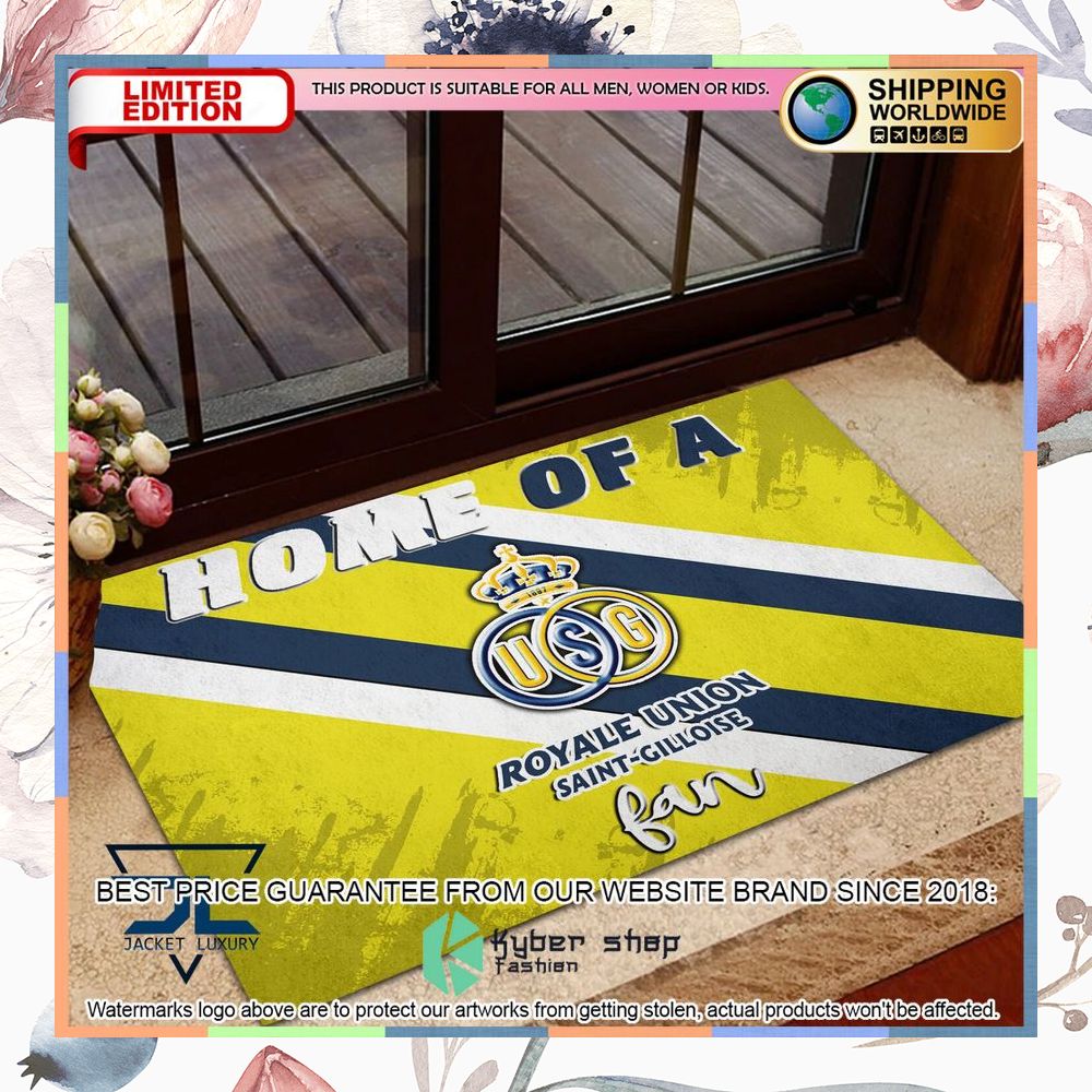 Home Of A Union Saint-Gilloise Fan Doormat 3 Home Of A Union Saint-Gilloise Fan Doormat word3
