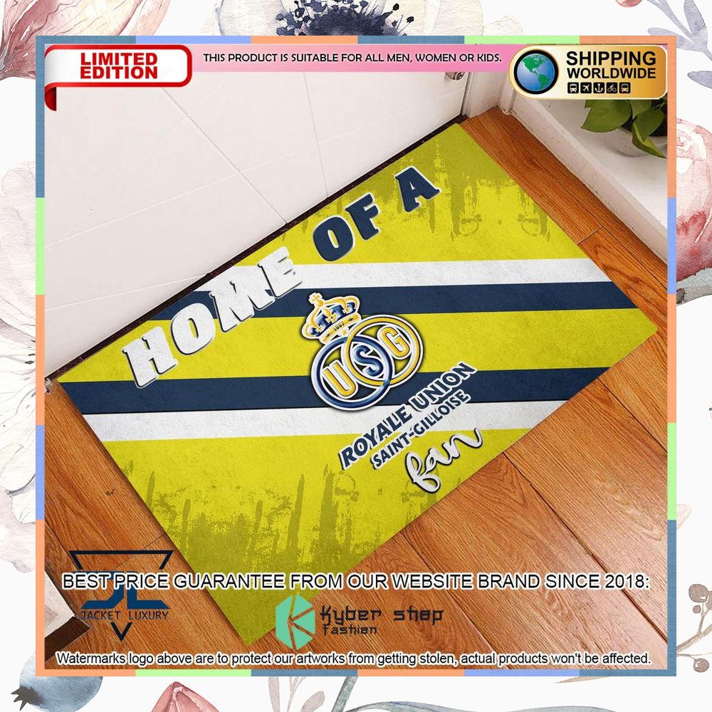Home Of A Union Saint-Gilloise Fan Doormat 4 Home Of A Union Saint-Gilloise Fan Doormat word3