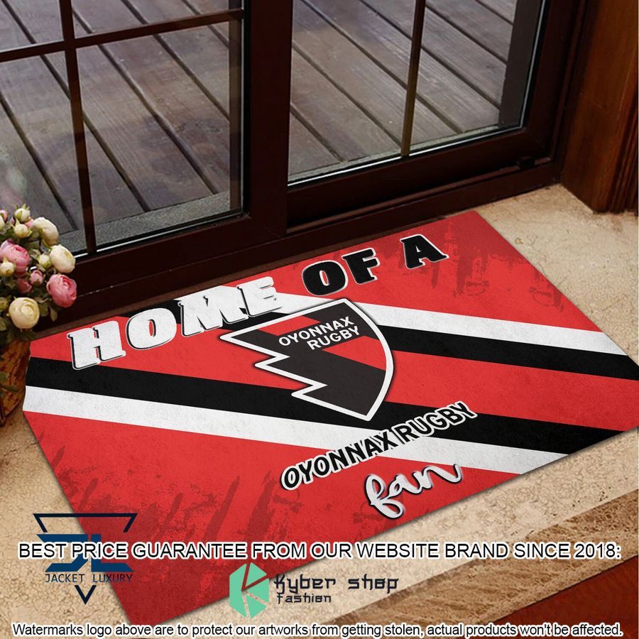 Home Of A Us Oyonnax Rugby Fan Doormat