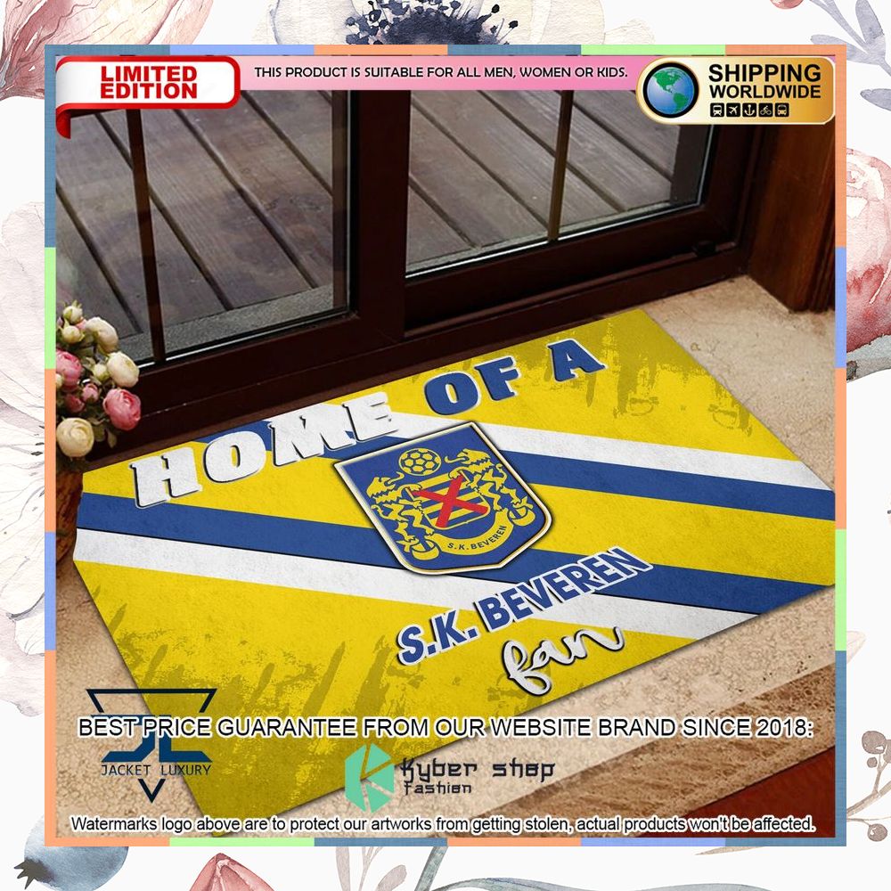Home Of A Waasland-Beveren Fan Doormat 4 Home Of A Waasland-Beveren Fan Doormat word1