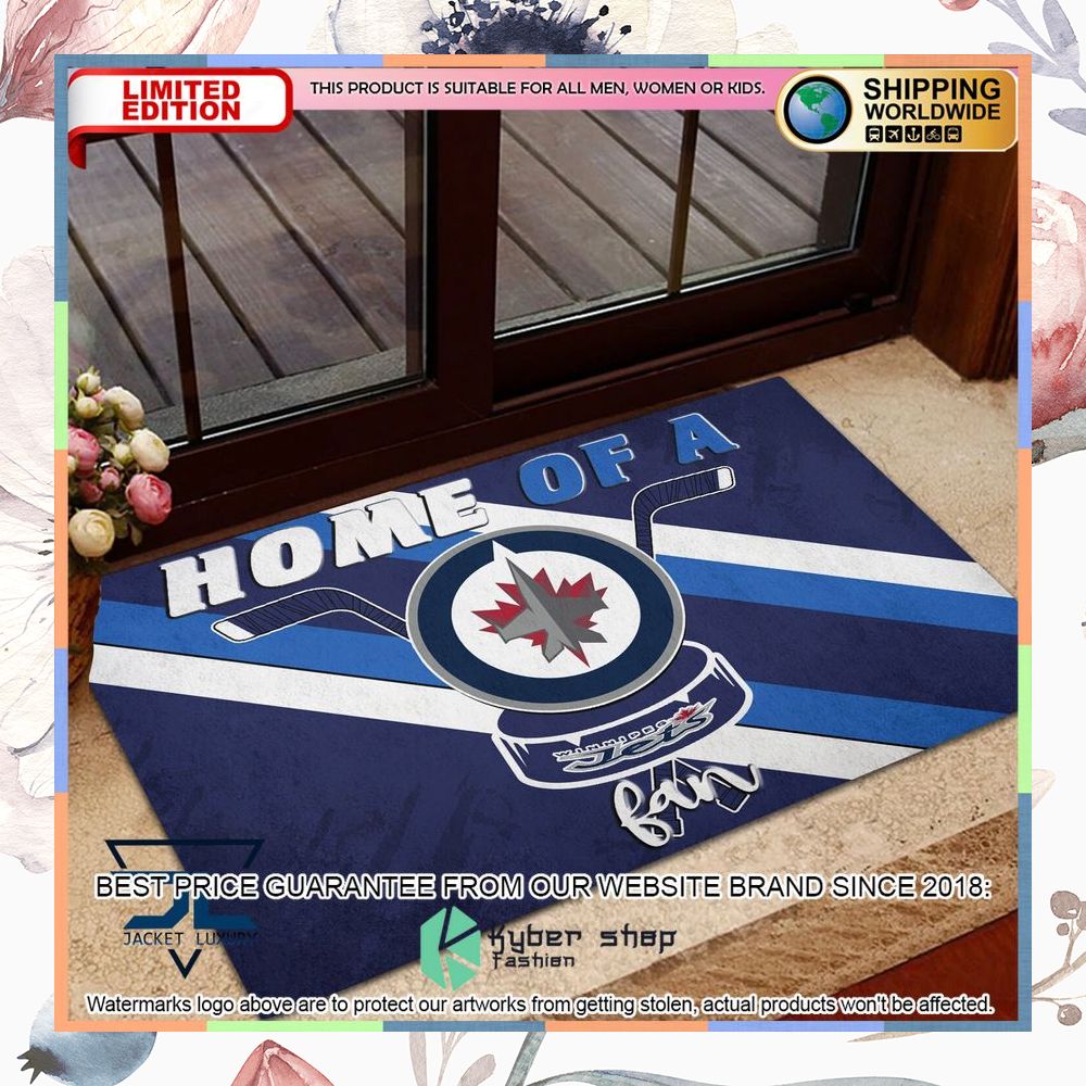 Home Of A Winnipeg Jets Fan Doormat 4 Home Of A Winnipeg Jets Fan Doormat word3