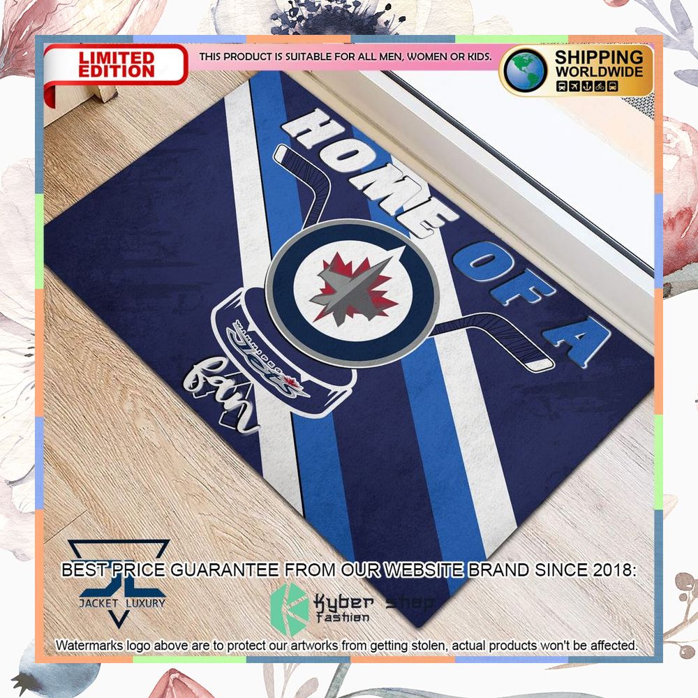 Home Of A Winnipeg Jets Fan Doormat 5 Home Of A Winnipeg Jets Fan Doormat word3