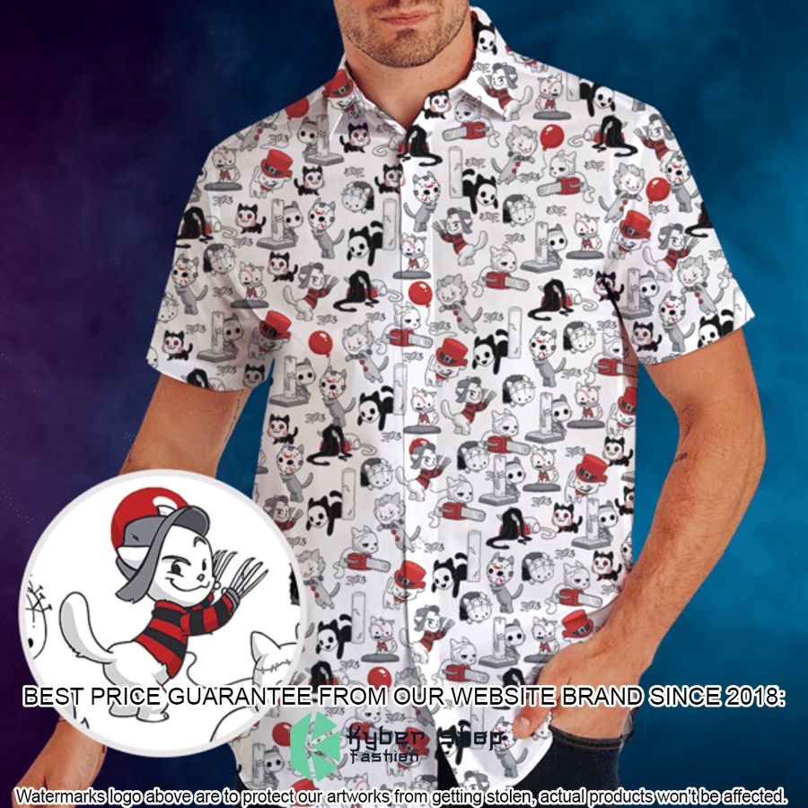 Horror Kitten Hawaiian Shirt