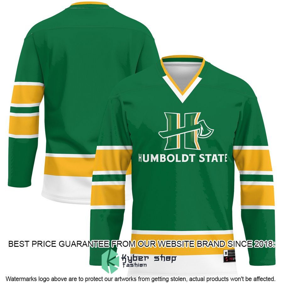 Humboldt State Jacks Green Hockey Jersey
