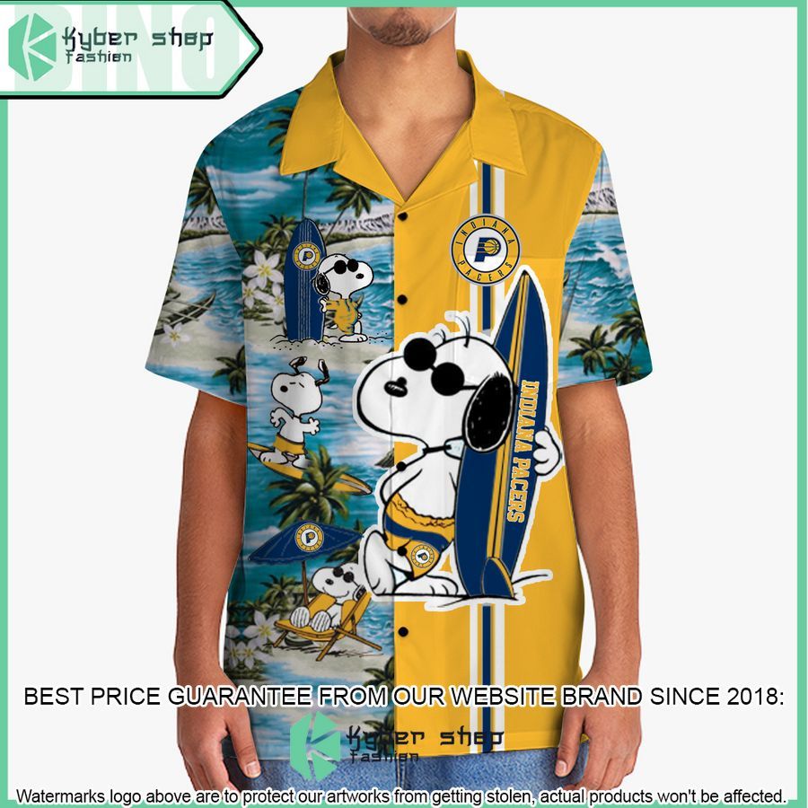 indiana pacers snoopy hawaiian shirt short 2 824