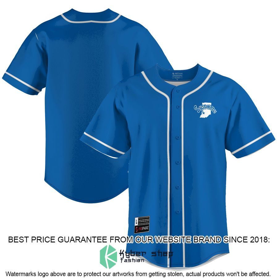 Indiana State Sycamores Royal Baseball Jersey 4 Indiana State Sycamores Royal Baseball Jersey word2