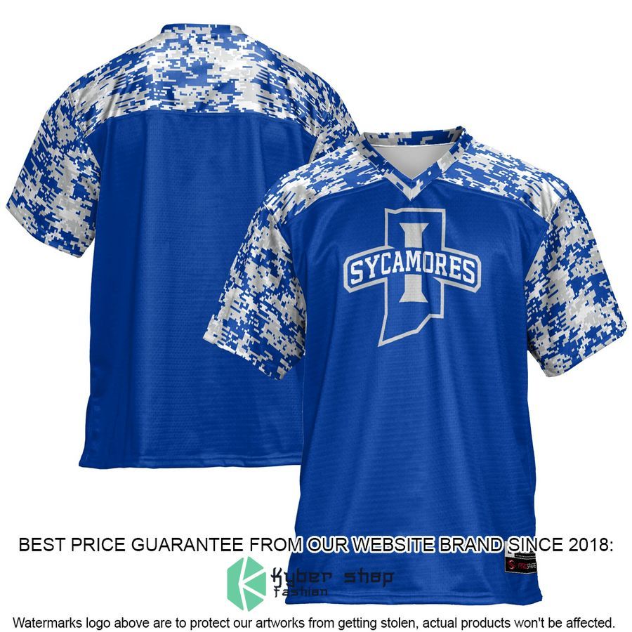 Indiana State Sycamores Royal Football Jersey 4 Indiana State Sycamores Royal Football Jersey word2