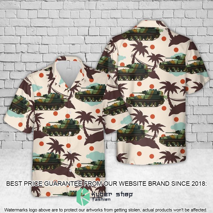 Irish Army FV101 Scorpion CVRT Hawaiian Shirt