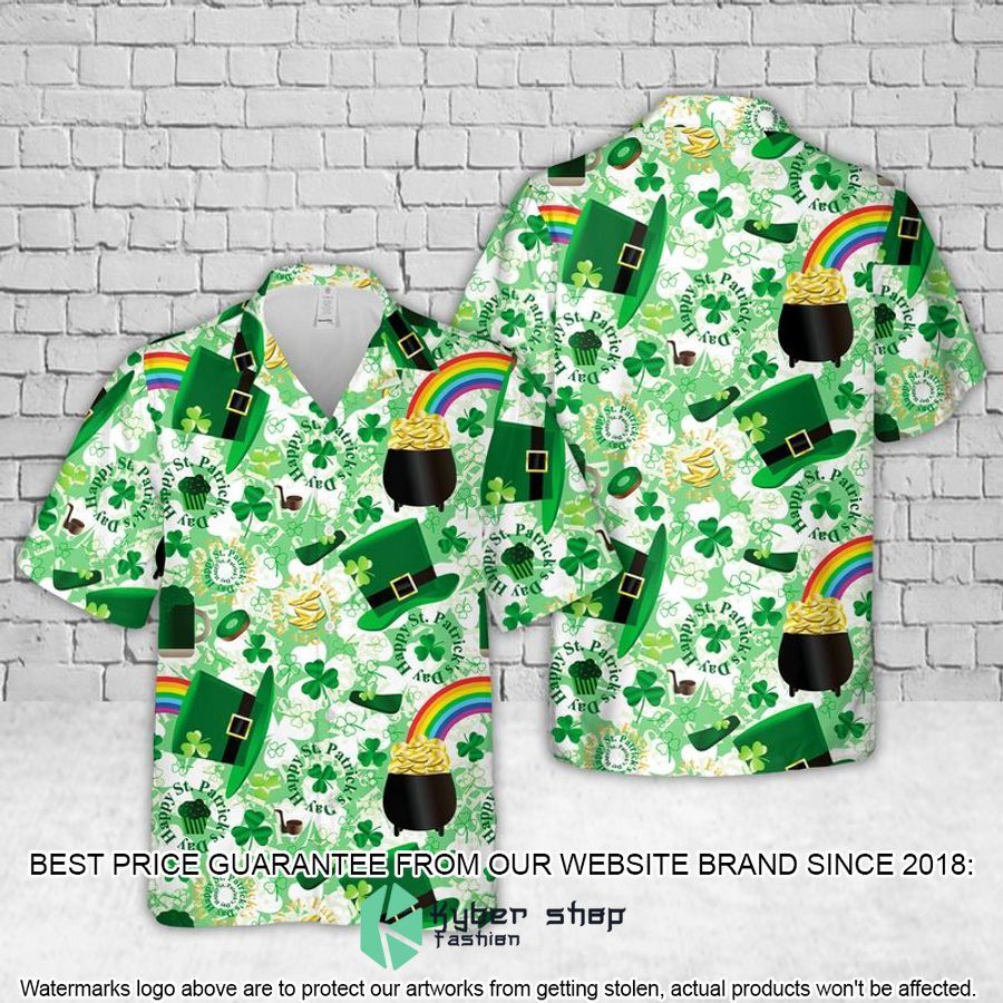 Irish St Patrick's Day Clover Hawaiian Shirt