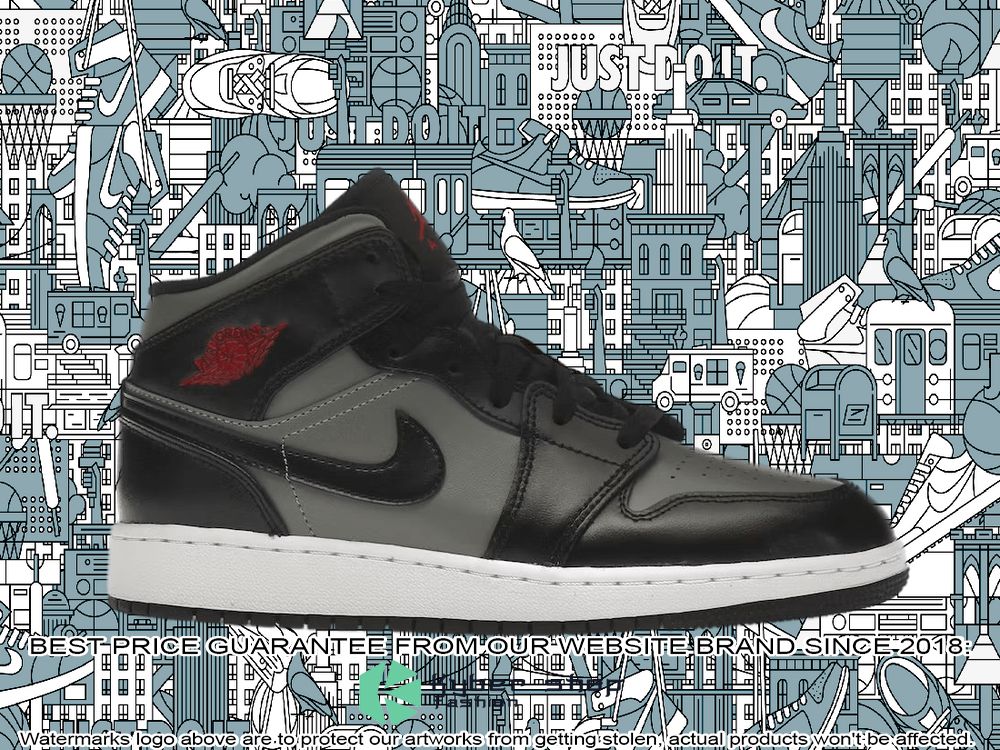 Shadow Red GS Air Jordan 1 Mid word1